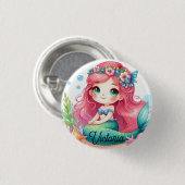Mermaid Pin 缶バッジ (正面&裏面)