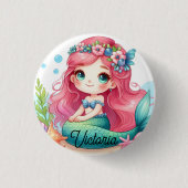 Mermaid Pin 缶バッジ (正面)