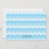 Mermaid Pirate誕生日招待状と写真 招待状 (裏面)