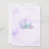 Mermaid Pool Party Birthday Invitation 招待状 (裏面)