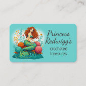 Mermaid princess crochet knitting knitter handspun 名刺 (正面)