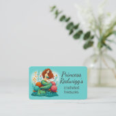 Mermaid princess crochet knitting knitter handspun 名刺 (スタンド正面)