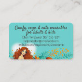 Mermaid princess crochet knitting knitter handspun 名刺 (裏面)