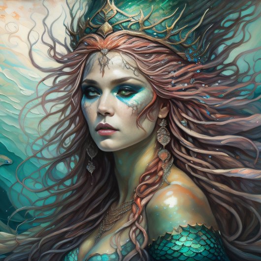 Mermaid Red Hair Queen v1 薄葉紙