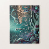 Mermaid Seahorses Carnival of the Tides Coral Sea ジグソーパズル (縦)