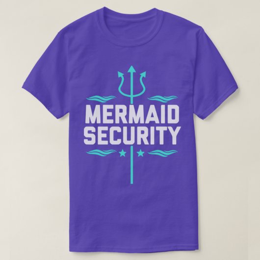 Mermaid Security Birthday Gift Swimmer Tシャツ (デザイン正面)