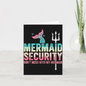Mermaid Security Don't Mess With My Mermaid Father カード (正面)