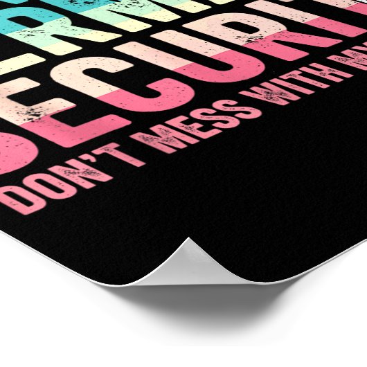 Mermaid Security Don't Mess With My Mermaid Father ポスター (角)