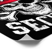 Mermaid Security Rate Dad Brother Halloween ポスター (角)