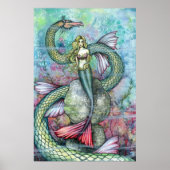 Mermaid Serpent Poster Print by Molly Harrison ポスター (正面)