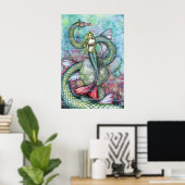 Mermaid Serpent Poster Print by Molly Harrison ポスター (ホームオフィス)