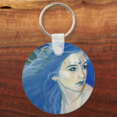 Mermaid shades of blue Keychain キーホルダー (正面)