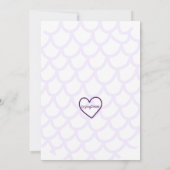 Mermaid SHELL-abration, Watercolor Birthday 招待状 (裏面)