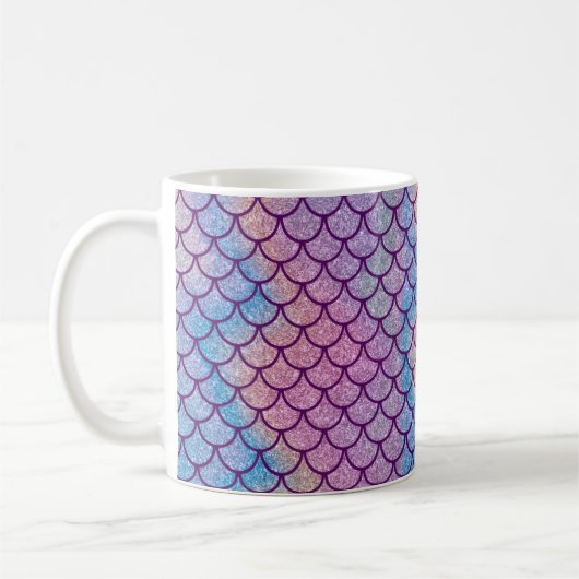 Mermaid Shimmer Scale Classic Mug コーヒーマグカップ (左)