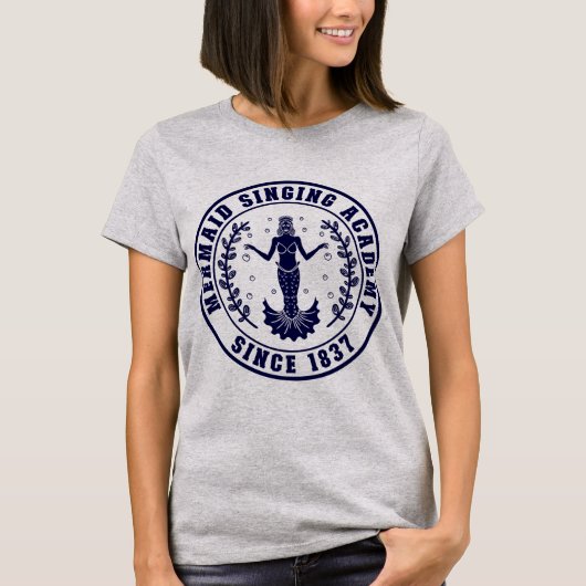 Mermaid Singing Academy (Mono) Tシャツ (正面)