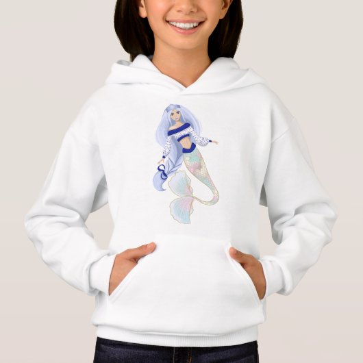 Mermaid Snow Maiden Kid hoodie (正面)