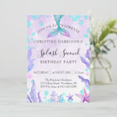 Mermaid Splash 2nd Birthday  招待状 (スタンド正面)