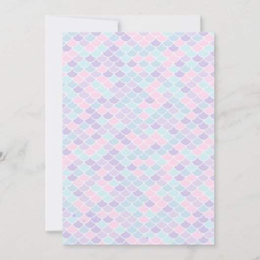 Mermaid Splash 2nd Birthday 招待状 (裏面)