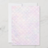 Mermaid Splish Splash 6th Birthday Bash Party 招待状 (裏面)