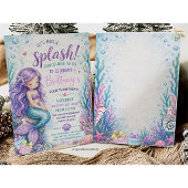 Mermaid Splish Splash Under the Sea  招待状