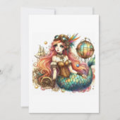 mermaid steampunk 招待状 (正面)
