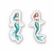 mermaid stiker  シール (正面)