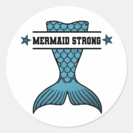 Mermaid Strongラウンドスティッカー ラウンドシール