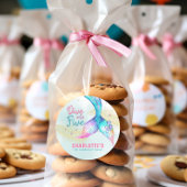 Mermaid tail Dive into Five Glitter Sticker ラウンドシール