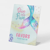 Mermaid Tail glitter dive into five Favors  台座サイン (正面)