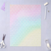 Mermaid Tail Teal Pink Girly Birthday 薄葉紙 (クラフト)