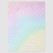 Mermaid Tail Teal Pink Girly Birthday 薄葉紙 (正面)