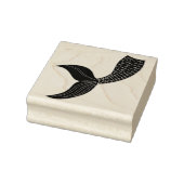 Mermaid Tail Wooden Art Stamp ラバースタンプ (スタンプ)