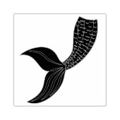 Mermaid Tail Wooden Art Stamp ラバースタンプ (インプリント)