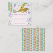 Mermaid Themed Birthday Partyエンクロージャカード エンクロージャーカード (正面/裏面)