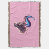 Mermaid throw blanket スローブランケット (正面縦)