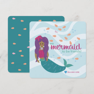 Mermaid to be Friends - L – 教室バレンタイン ノートカード