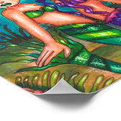 Mermaid Twin Sisters Fantasy fairytale original ポスター (角)