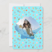 Mermaid Two The Sea誕生日写真 招待状 (裏面)