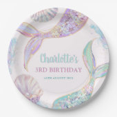 Mermaid Under the Sea 3rd Birthday ペーパープレート (正面)