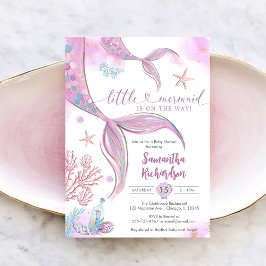 Mermaid Under The Sea Baby Shower Invitation 招待状