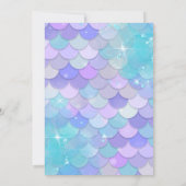 Mermaid - Under the sea Birthday サンキューカード (裏面)