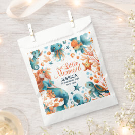 Mermaid Under The Sea Festive Girl Kids' Birthday フェイバーバッグ