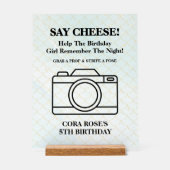 Mermaid Under The Sea Girl Birthday Party アクリルサイン (正面)