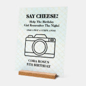 Mermaid Under The Sea Girl Birthday Party アクリルサイン (傾斜)