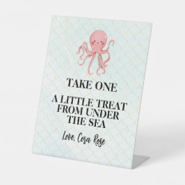 Mermaid Under The Sea Girl Birthday Party 台座サイン