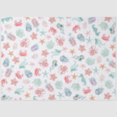 Mermaid Under The Sea Girl Birthday Party 薄葉紙 (正面)