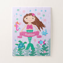 Mermaid Under The Sea Personalized Purple