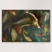 Mermaid Under The Sea With Fish ジグソーパズル (横)