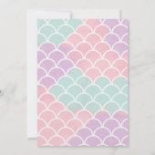 Mermaid Unicorn Girl Birthday Invitation 招待状 (裏面)