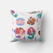 Mermaid Vibes：海底の友人パターン クッション (裏面)